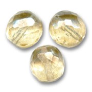 Facetadas 14 mm Luster Topaz Gold x4