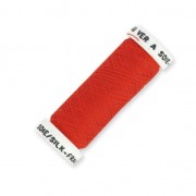 Hilo para bordar para bordado sobre tul de seda de Lunéville Seda surfine Rojo (650) x100m