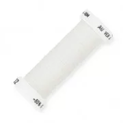 Fil à broder pour broderie de Lunéville métallisé au sextant tressé 4 Blanc (032) x10m