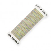 Fil à broder pour broderie de Lunéville métallisé au sextant tressé 4 Arlequin (037) x10m|raw }}