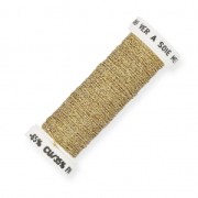 Fil à broder pour broderie de Lunéville métallisé au sextant tressé 4 (002) x10m|raw }}