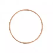 Anilla para montaje y tejido redondo 40 mm dorado rosa