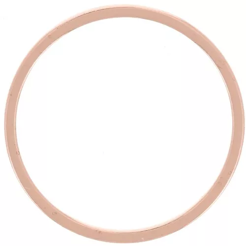 Anilla para montaje y tejido redondo 20 mm - Dorado rosa x1