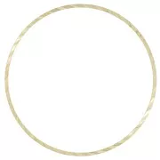 Anilla para montaje y tejido redondo trabajada 35 mm de latón bruto x1