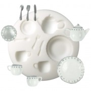 Mini molde de silicona Vajilla