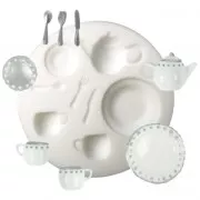 Mini molde de silicona Vajilla