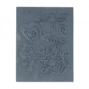 Christi Friesen - Hojas de textura para arcilla polimérica - Corazones, hojas, flores