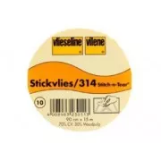 Fliselina Stickvlies brod' soporte de remiendo para bordado 90cm Blanco x10cm