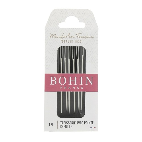 Agujas con punta Chenille Bohin n°18 x6