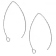 Ganchos para pendientes 40 mm de Acero Inox x2