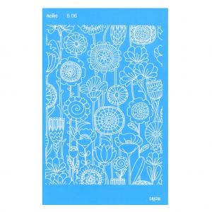 Silk Screen Moiko 74x105 mm - Diseño flores retro 6.06