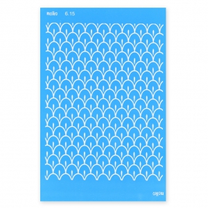 Silk Screen Moiko 74x105 mm - Diseño escamas 6.15