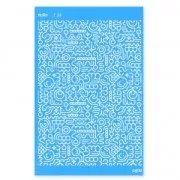 Silk Screen Moiko 74x105 mm - Diseño laberinto 7.24