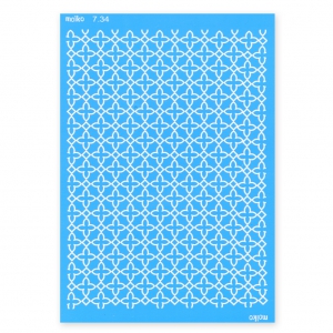 Silk Screen Moiko 74x105 mm - Diseño azulejo de cemento 7.34