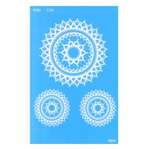 Silk Screen Moiko 74x105 mm - Diseño mandalas 2.08
