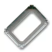 Engaste PureCrystal 4627 27x18,5 mm plateado envejecido