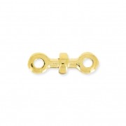 Componente con una arandela 12 mm para cordones de 1.5 mm Dorado con oro fino|raw }}