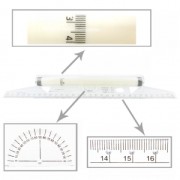 Rolling Ruler - Regla profesional - Plástico claro Métricas 30cm multiusos Dibujo
