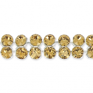 PureCrystal Crystal Mesh 40001 2 filas 5.3 mm Light Colorado Topaz x5cm