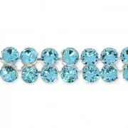 PureCrystal Crystal Mesh 40001 2 filas 5.3 mm Aquamarine x5cm