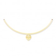 Colgante tubo engaste 4320 18x13 mm dorado con oro finox1|raw }}