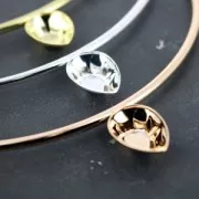 Colgante tubo engaste 4320 18x13 mm dorado con oro finox1