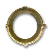 Engaste PureCrystal 1201 redondo 27 mm dorado