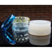 Molde de silicona para hacer pulseras facetadas de resina 62x17x8.5 mm