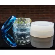 Molde de silicona para hacer pulseras facetadas de resina 62x17x8.5 mm