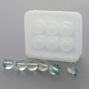Molde de silicona para hacer cuentas redondas de 16 mm de resina