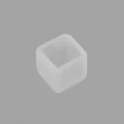 Molde de silicona para hacer dos cabuchones cuadrados fondo plano 7mm de resina