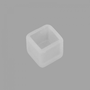 Molde de silicona para hacer dos cabuchones cuadrados fondo plano 7mm de resina