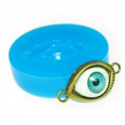 Molde de silicona para hacer un ojo de resina o de arcilla polimérica