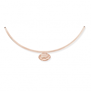 Colgante tubo engaste para cabuchón PureCrystal 4120 18x13 mm dorado rosa x1