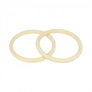 Set de 2 bracelets anneaux en bois brut Medium à personnaliser et décorer x1|raw }}