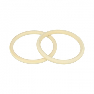 Set de 2 bracelets anneaux en bois brut Medium à personnaliser et décorer x1