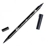 Rotulador Tombow Dual Brush - Rotulador punta de pincel doble Black ABT-N15
