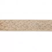 Cinta sintética fantasía 5 mm efecto reptil Sand Metallic x1,2m