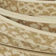 Cinta sintética fantasía 5 mm efecto reptil natural x1,2m