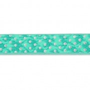 Cinta fantasía imitación de cuero 5 mm Efecto Reptil Mint Lunares Metalizado x1.2m|raw }}