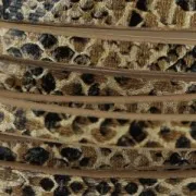 Cinta sintética fantasía 5 mm efecto reptil Marrón x1,2m