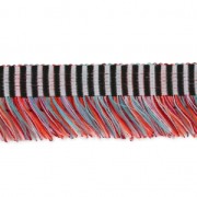 Cinta con flecos 20 mm Negro/Blanco/Multicolore  x30cm|raw }}