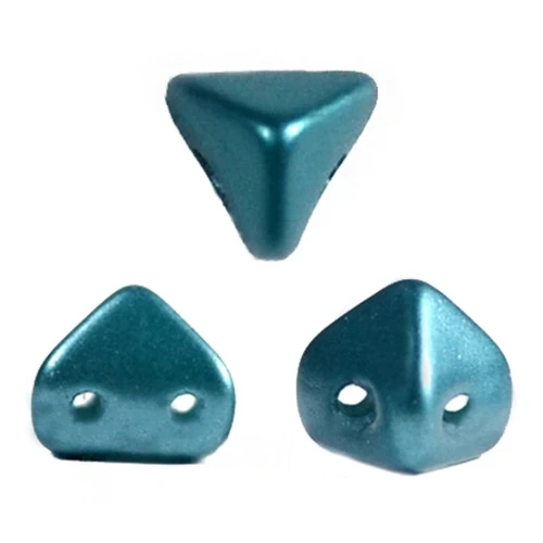 Cuentas de vidrio Super-Khéops® de Puca® 6 mm Pastel Emerald x10g