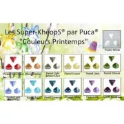 Cuentas de vidrio Super-Khéops® de Puca® 6 mm Pastel Emerald x10g