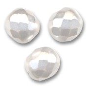 Facetadas 8 mm White Pearl x20|raw }}