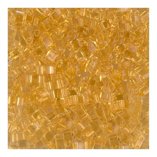 Miyuki Half Tila Beads 5x2.3x1.9 mm HTL-132 - Tr Light Topaz x10g