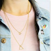 Gargantilla doble largo Magical Summer 55 et 45 cm dorado