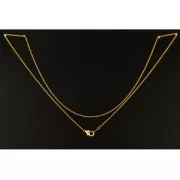 Gargantilla fina para Miyuki Delica 11/0 con eslabón ovalado 0,8x1 mm dorado x 45 cm