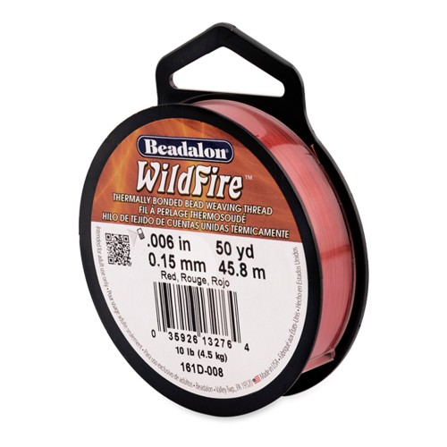 Hilo nilón trenzado WildFire 0.15 mm Rojo x 45.8m