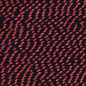 Cordon coton avec fil métallique pour réaliser des pompons 0.8 mm Noir/Rouge x 20m